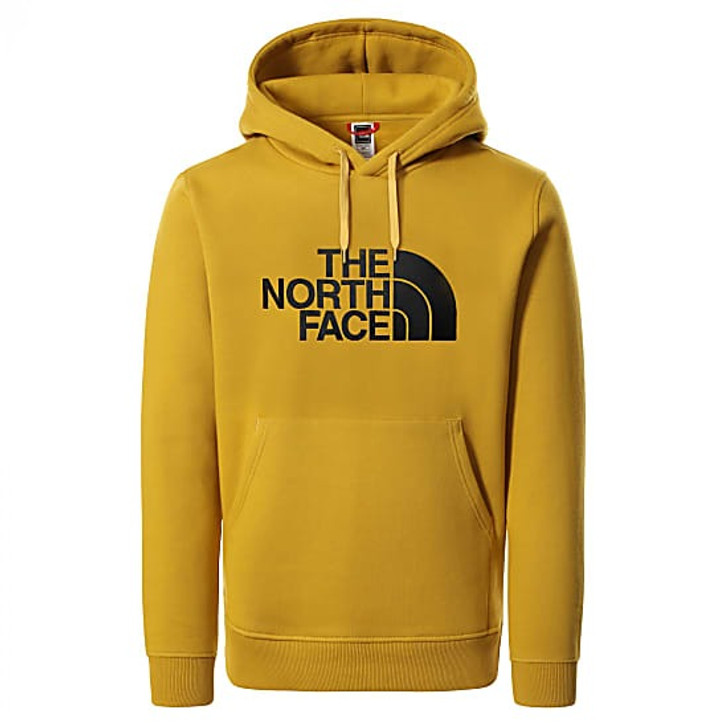 North Face Unisex Hoodie with Pocket in Yellow